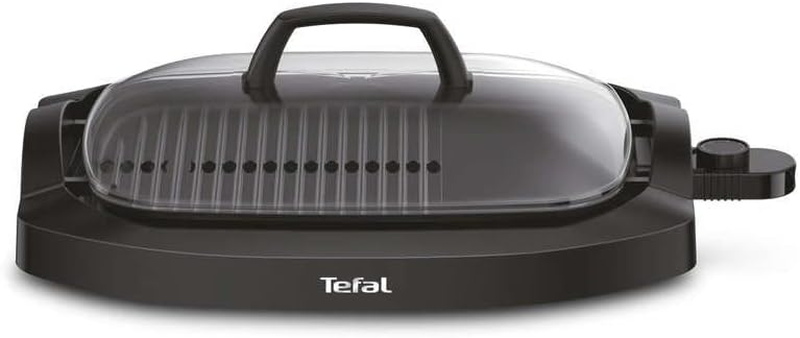 Tefal plancha electric grill w/lid black 2000w cb6a0827, , medium-null