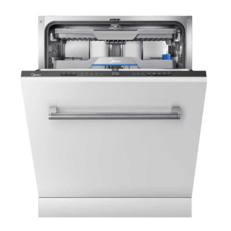 Product image: Midea εντοιχιζόμενο πλυντήριο πιάτων 60cm για 14 σερβίτσια με natural dry, powerwash, Wi-Fi & autodoor, γκρίζο mid60s500-cyp, , medium-null