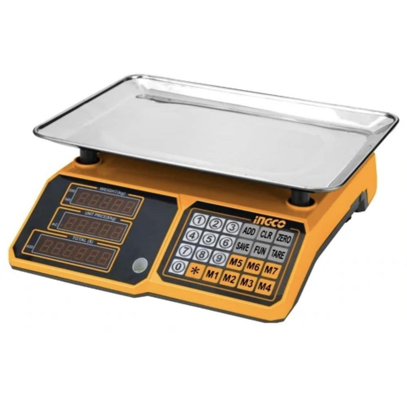 Product image: Ingco επαγγελματική ηλεκτρονική ζυγαριά 30kg hesa3303, , medium-null