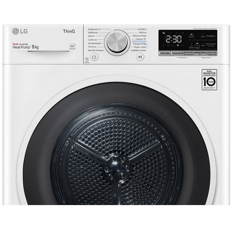 Lg rh80v9avhn tumble dryer 8kg a+++ with heat pump, , medium-null