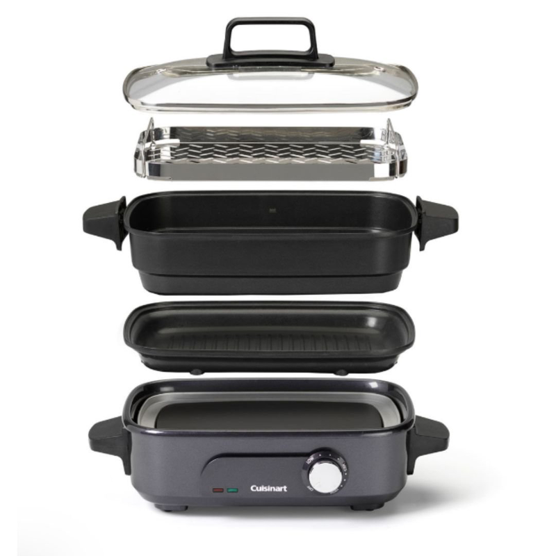 Product image: Cuisinart 2 σε 1 γκριλιέρα & πολυμάγειρας 1000w με 6 αξεσουάρ για απόλυτη ευελιξία στην κουζίνα, , medium-null