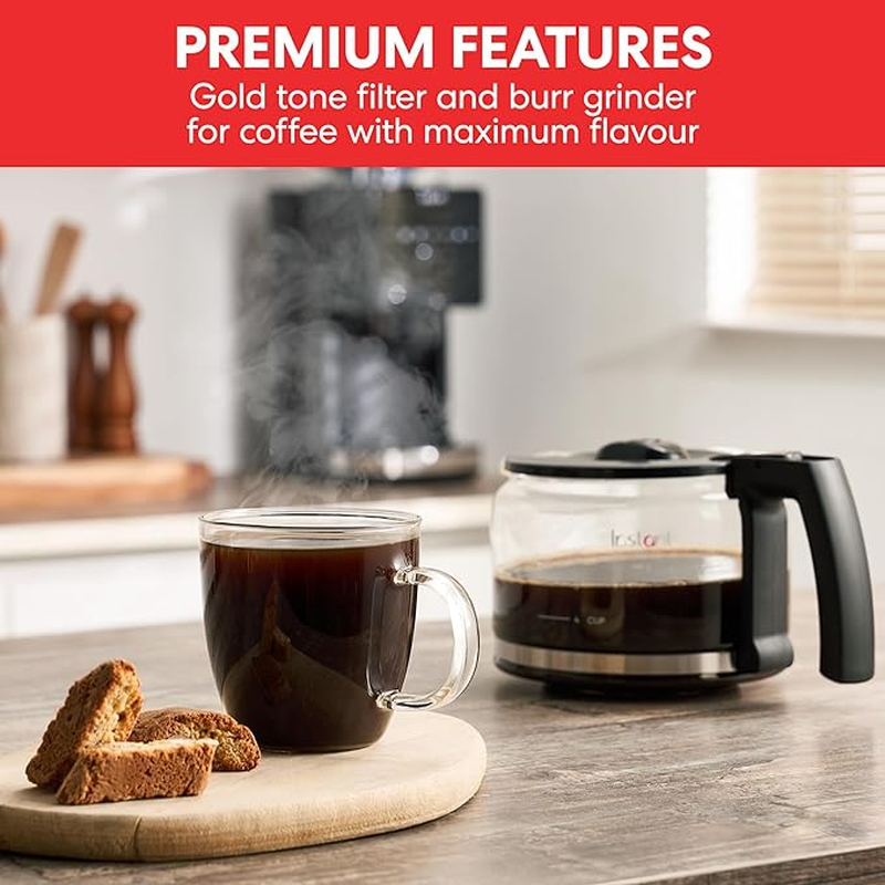 Instant grind and brew bean to cup coffee maker-null