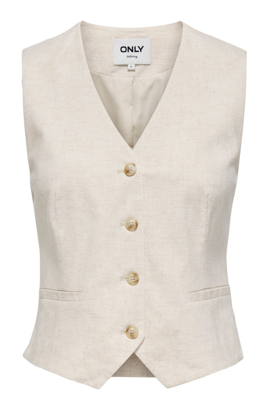 Only siesta linen vest-null