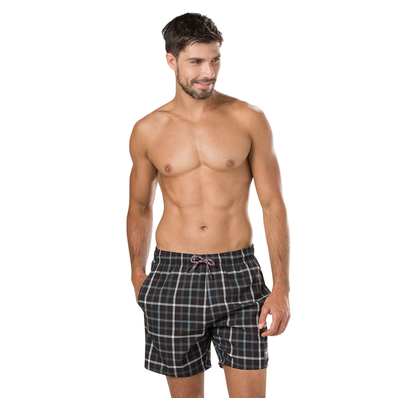 Yd check 19 leis 16"wsht am black/grey-null