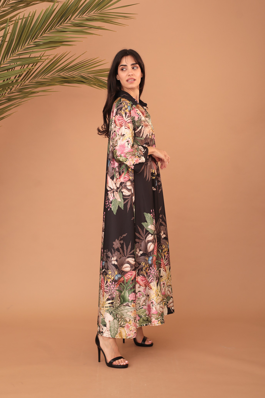 Delina print dress-null