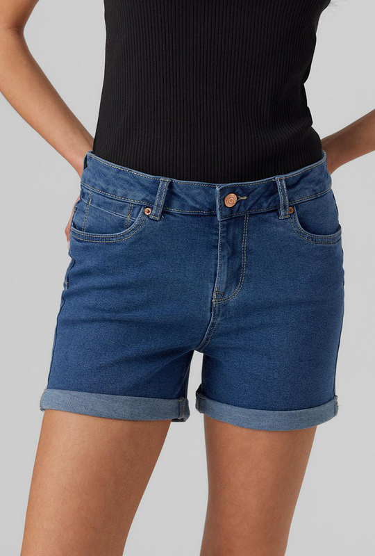Vero moda luna fold shorts image number null