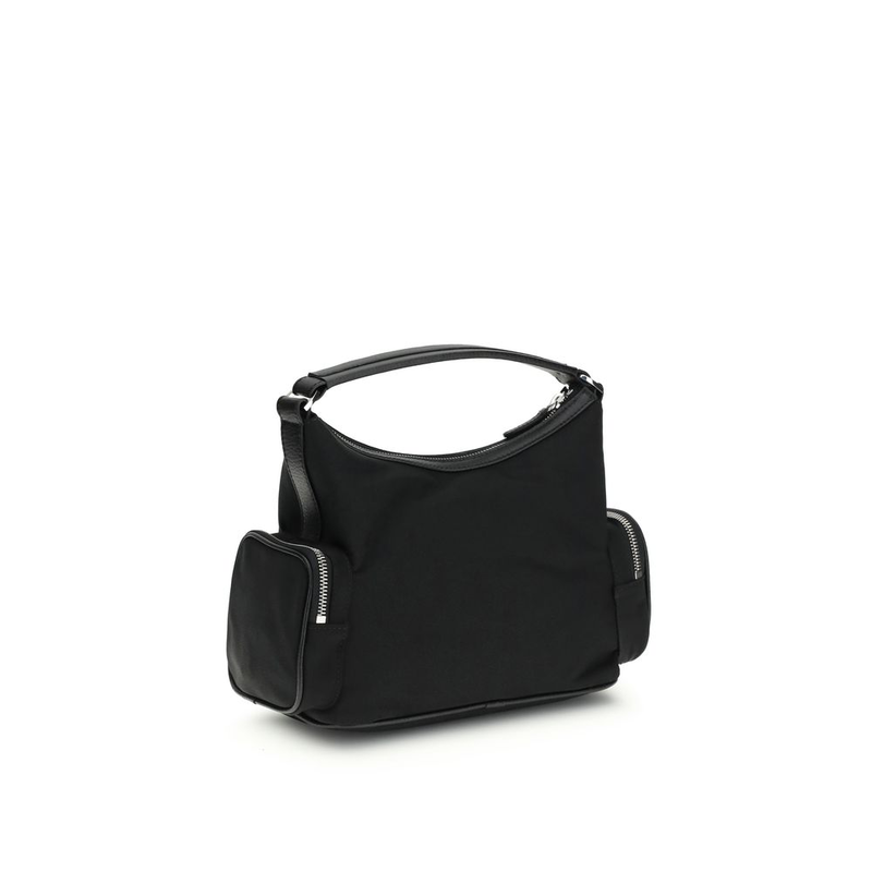 Black other fibres shoulder bag-null