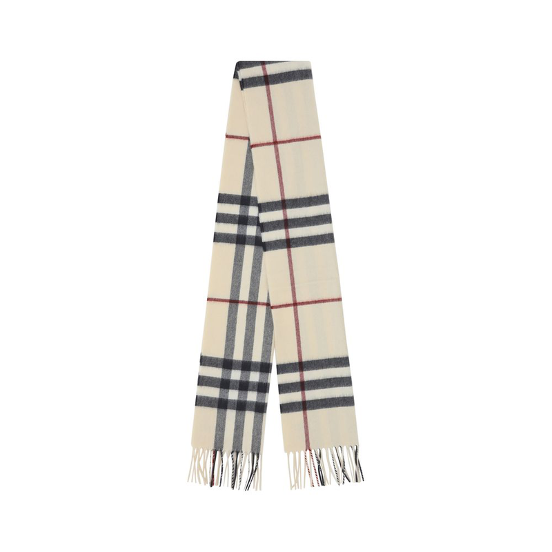 Beige cashmere scarf-null