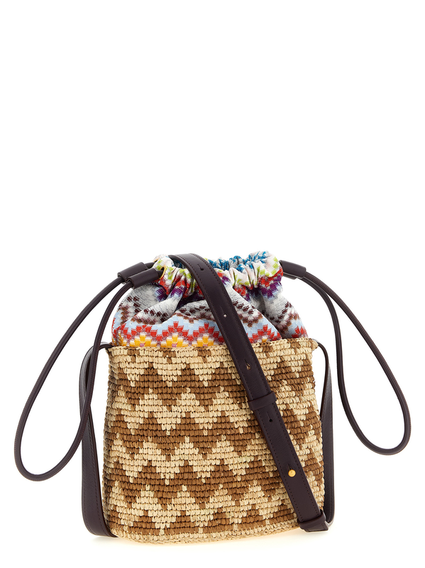 Multicolor cotton crossbody bag-null
