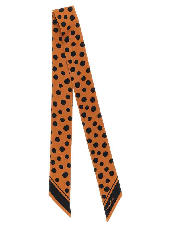 Brown silk foulard-null