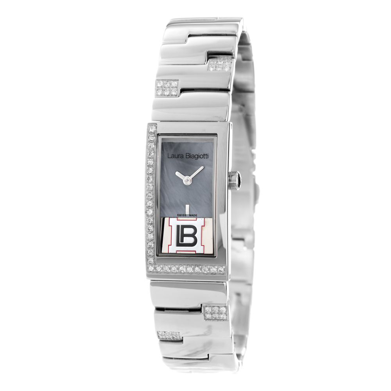 Silver stainless steel dress watch-null