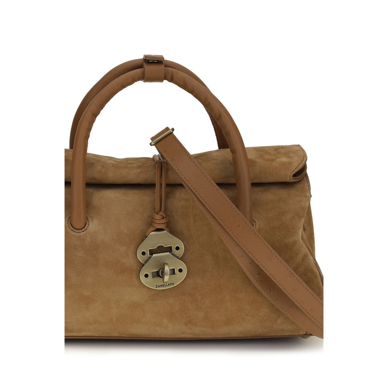 Brown calf leather bos taurus handbag-null