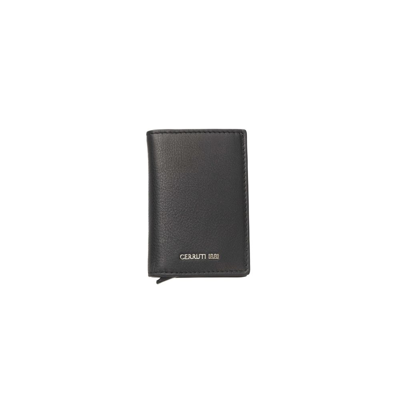 Black calfskin men's wallet-null
