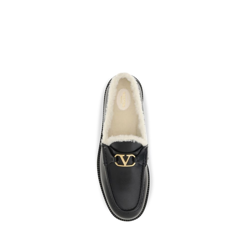 Black calf leather bos taurus slip-on loafers-null