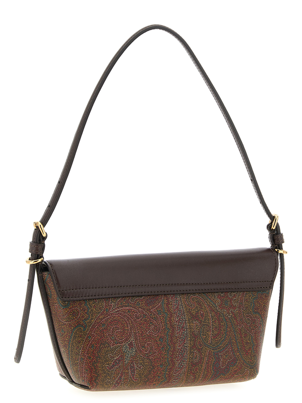 Multicolor cotton shoulder bag-null