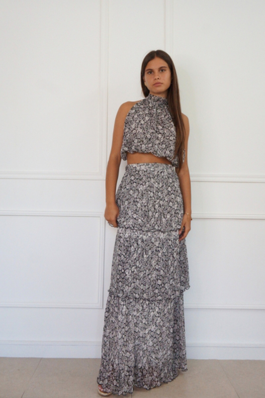 Brenda maxi set flower print ss2445-1-null