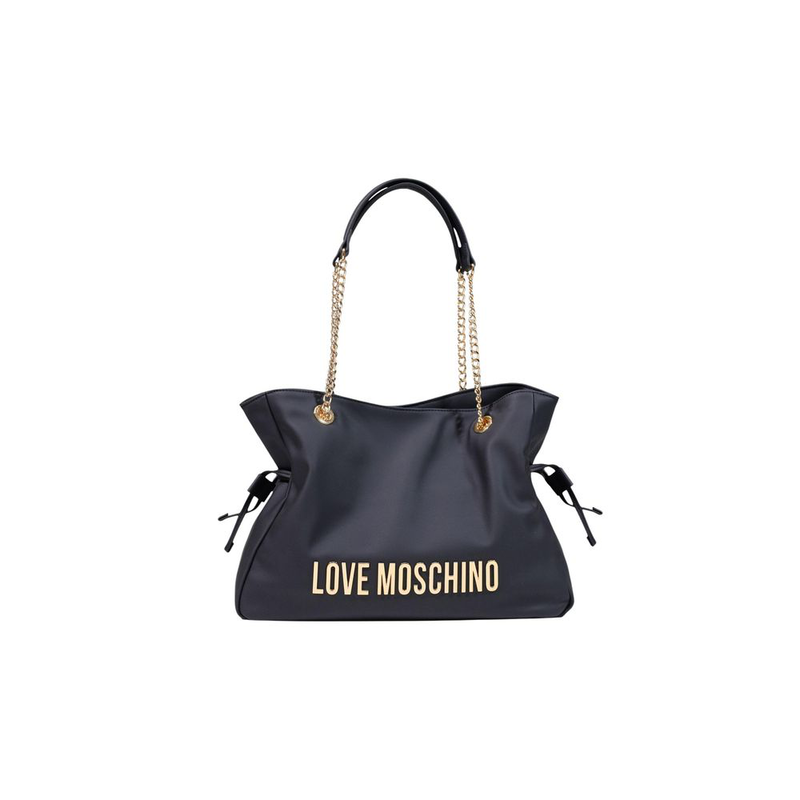 Black polyester handbag-null