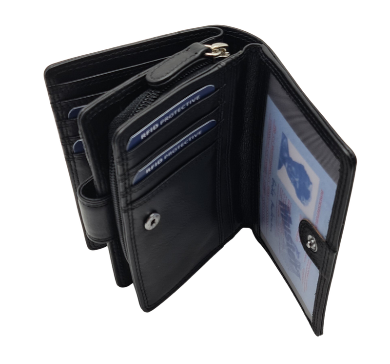 Migant design woman leather wallet colour with rfid protection 6081 image number null