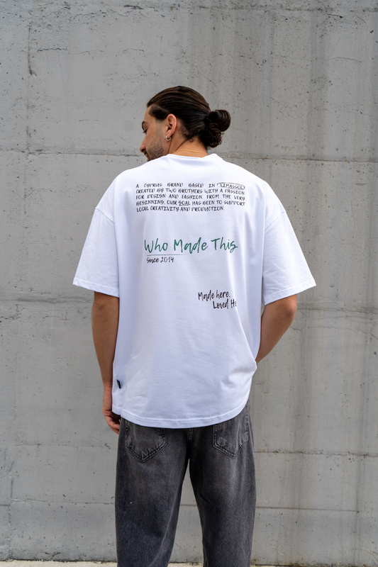 Oversized t-shirt in white image number null