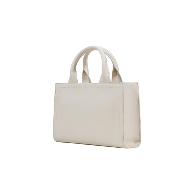 Beige polyethylene handbag-null