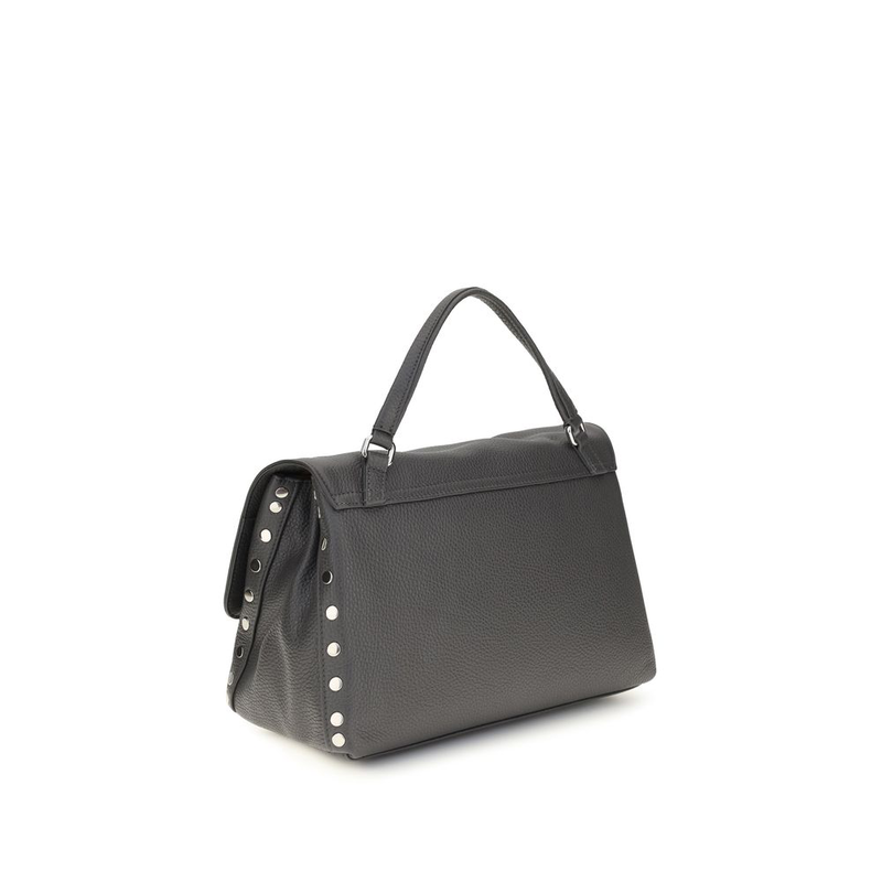 Gray calf leather bos taurus handbag-null
