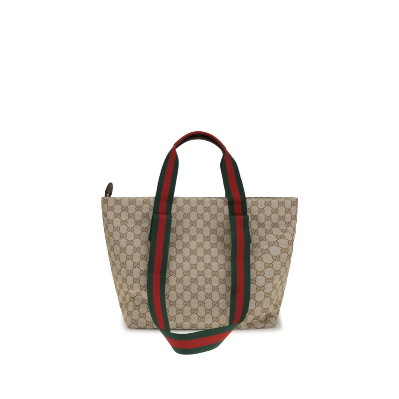 Beige polyester shoulder bag-null