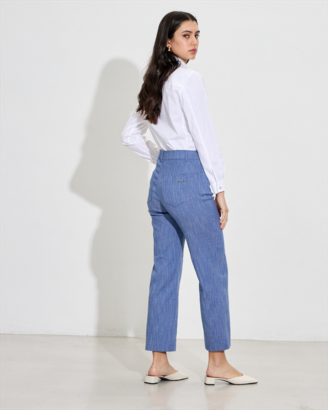 Denim trouser cropped-null