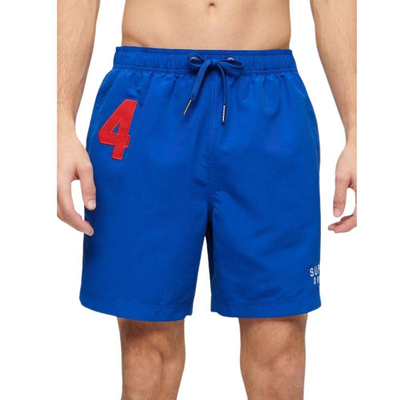 Recycled polo 17" swim short, Royal, medium