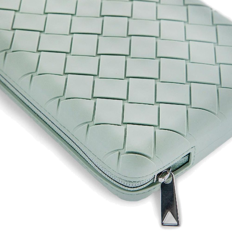 Bicolor rubber clutch bag-null