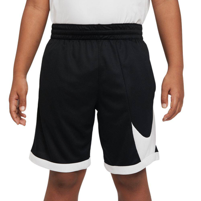 Boys Dri-FIT hybrid basketball short, Black / White, medium