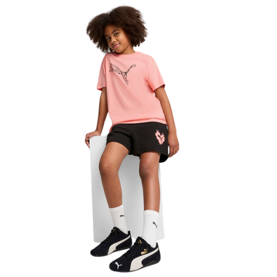 Puma flaming love  girls tee and short set pink 686308-18