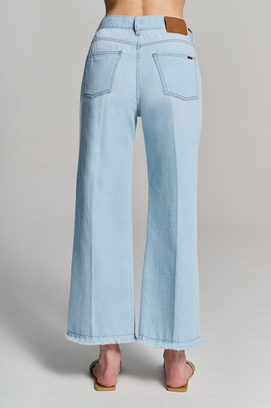 Zoe cropped denim trousers image number null