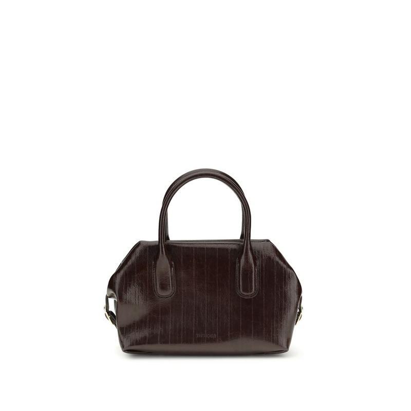 Brown polyethylene shoulder bag-null