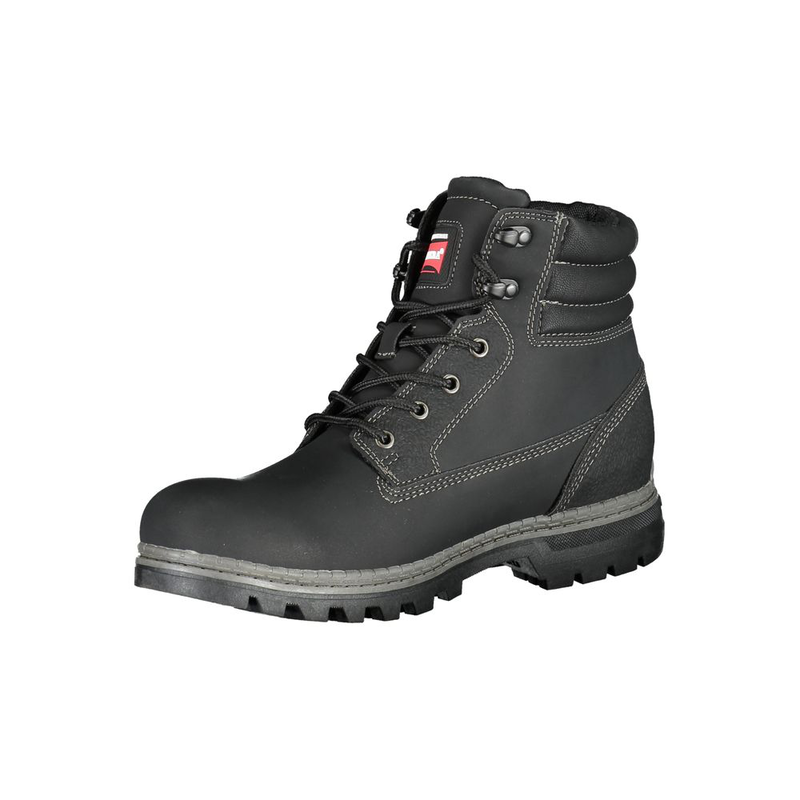 Black polyester men boot-null