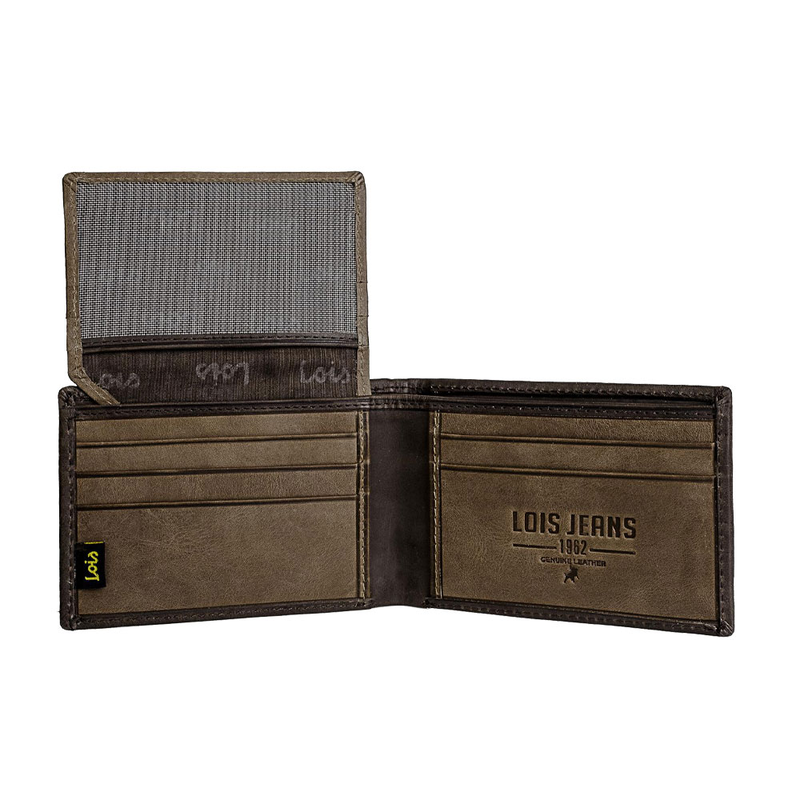 Product image: Πορτοφόλι ανδρικό δερμάτινο lois 202286-02 καφέ-null