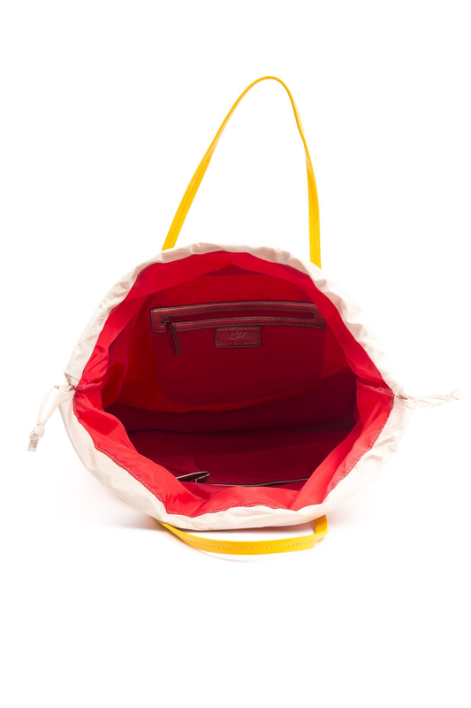 Yellow polyester women shoulder bag-null