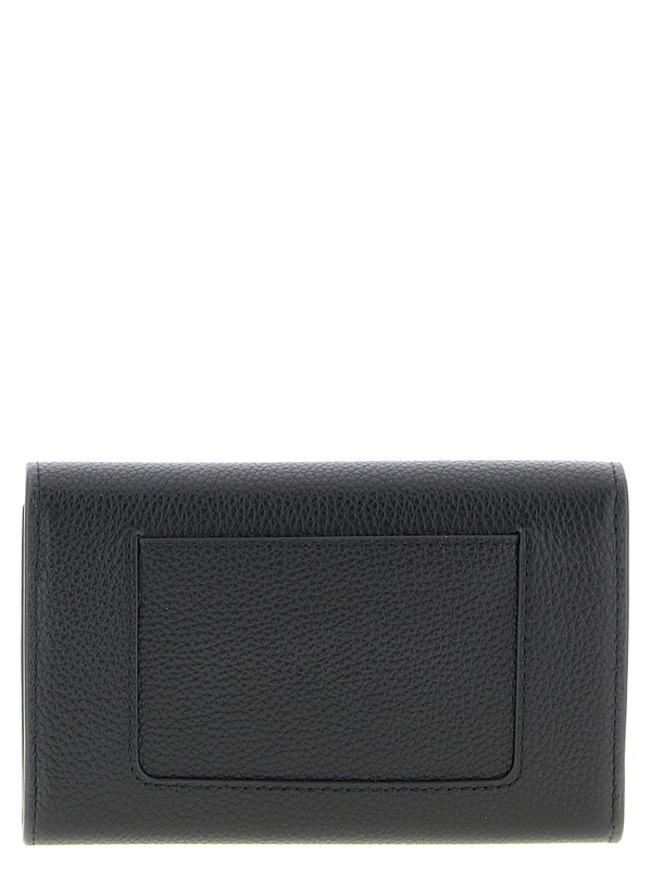 Black bovine leather cardholder-null
