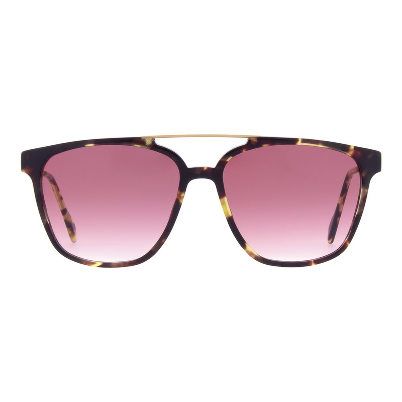 Brown metal sunglasses-null