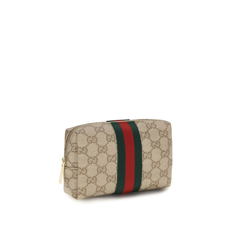 Beige fabric wallet-null