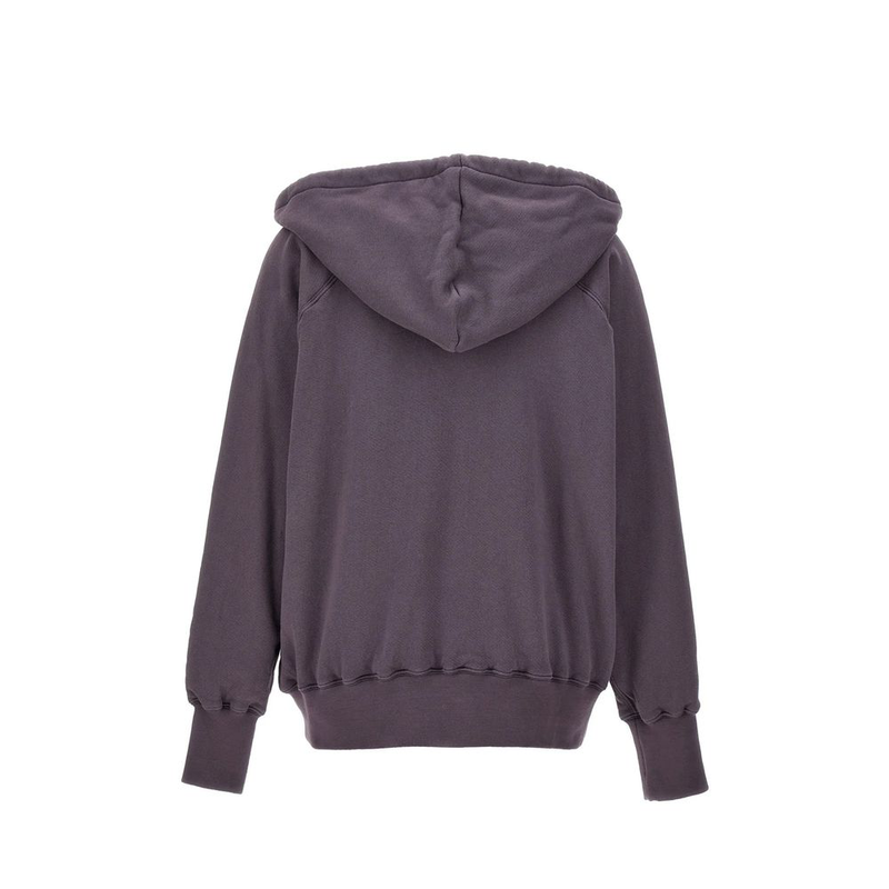 Purple cotton sweatshirt-null