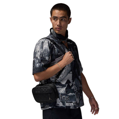 Monogram camera bag, Black, medium