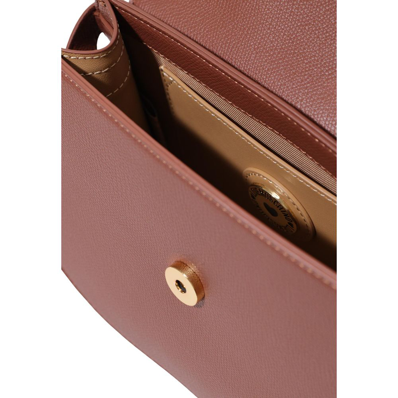 Brown polyethylene handbag-null