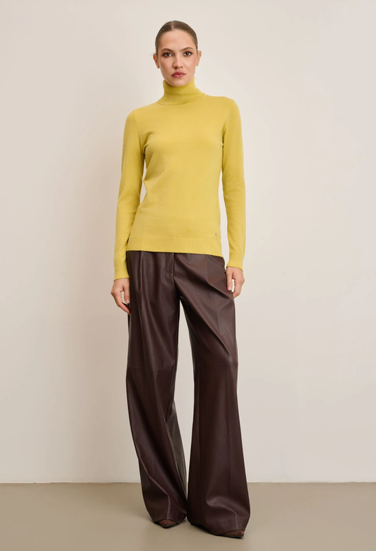 Turtleneck top by desiree - mustard yellow , one size-null