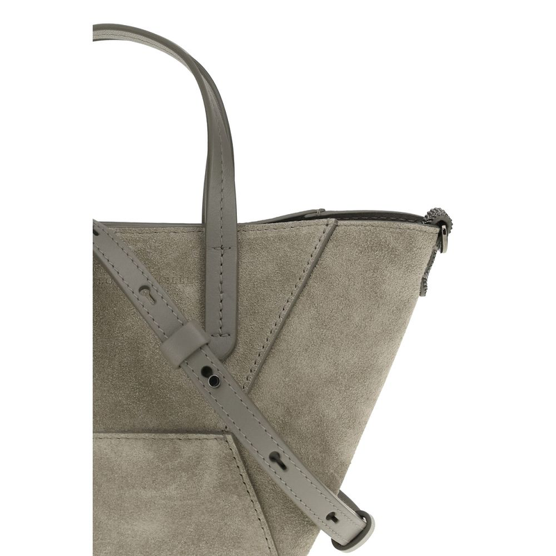 Brown calf leather bos taurus shoulder bag-null