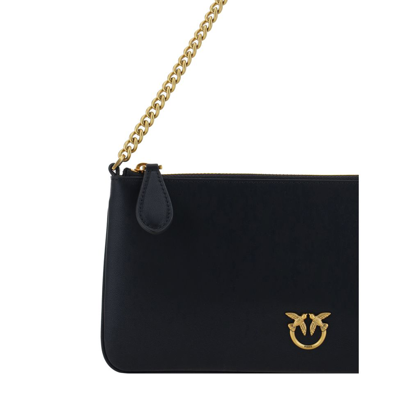 Black calf leather bos taurus shoulder bag-null