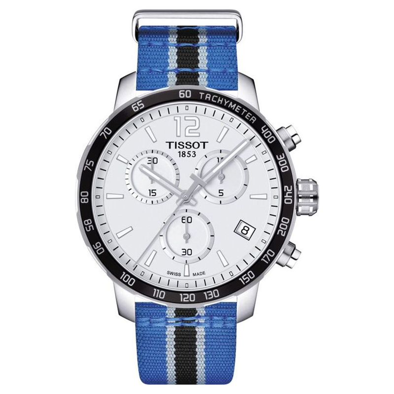 Blue nylon sport watch-null