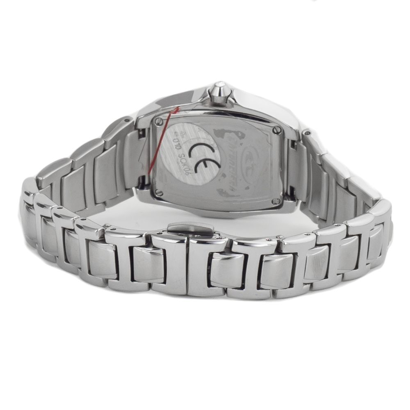 Silver stainless steel dress watch-null