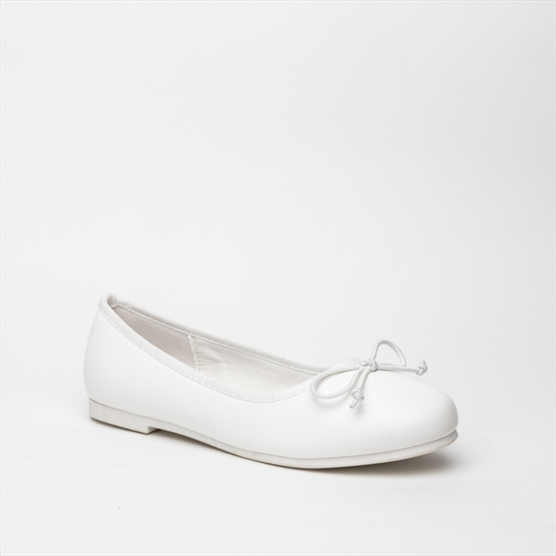 Miss belgini white ballet shoes for girls-null