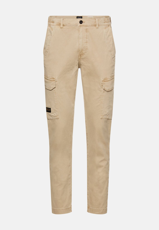 Cargo trousers with elastic waistband-null