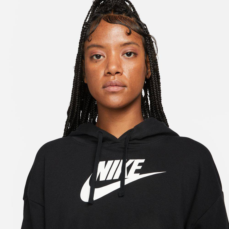 Club fleece oversized cropped hoodie image number null